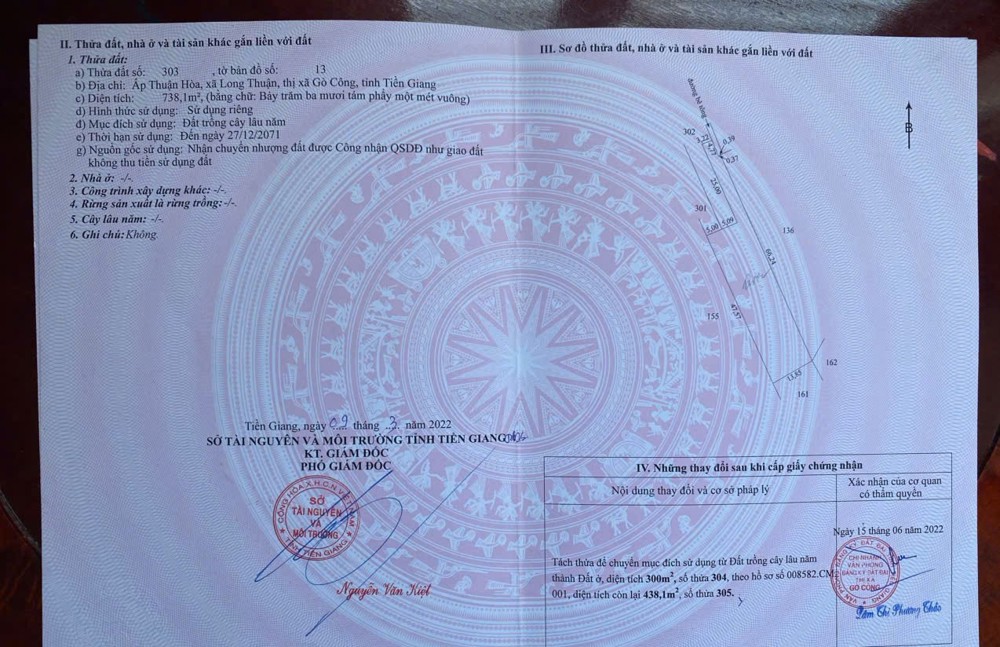 ĐẤT ĐẸP - ĐẦU TƯ SINH LỜI - Chính Chủ Bán Đất xã Long Thuận, Gò Công, Tiền Giang