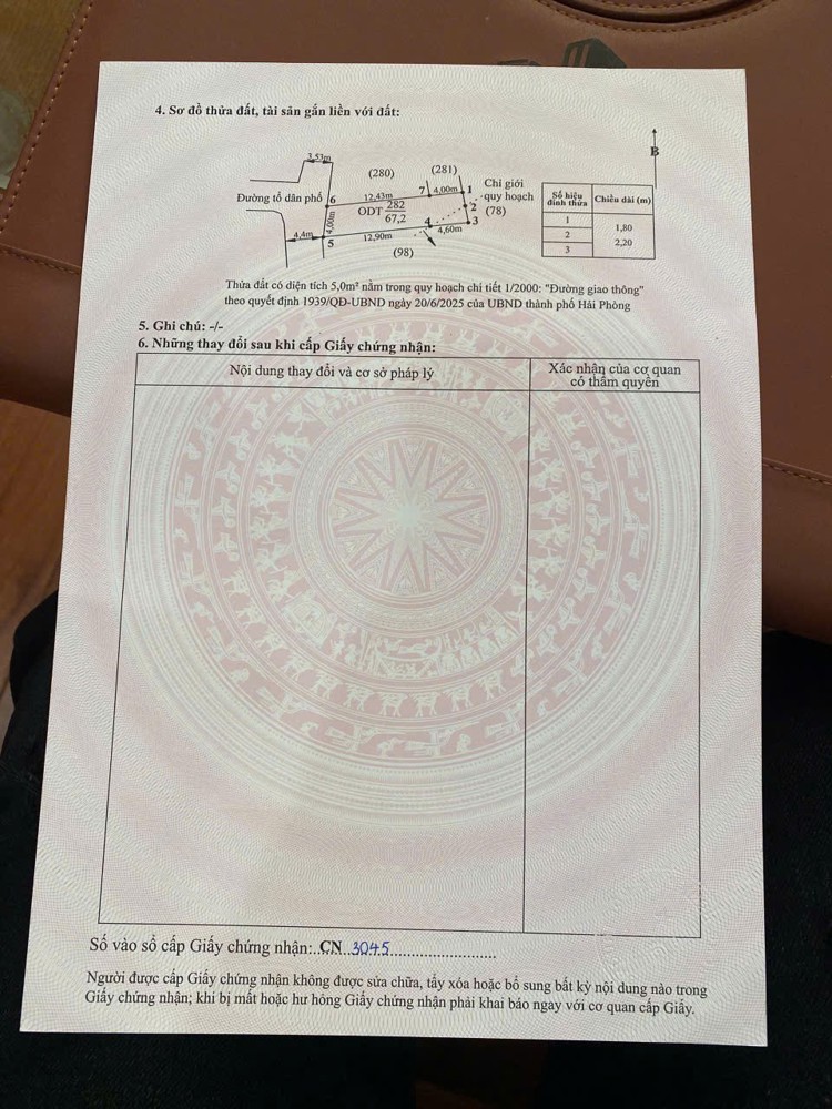 🔥Lô đất hiếm – chưa từng xuất hiện trên thị trường  Tiểu Trà, Hưng Đạo – Dương Kinh  Giá chỉ hơn 2