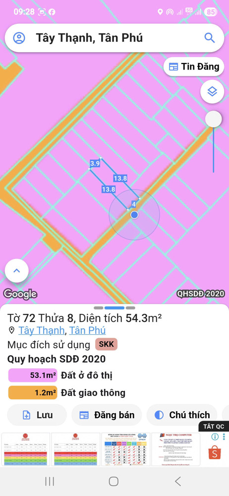 Nhà Tân Phú–Gần Đại Học Công Thương Aeon TP–56m² –Sát HXH–Chỉ 5.199Ty