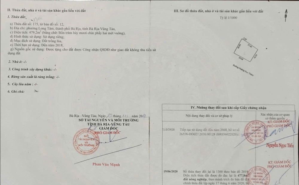 BÁN 1445M2 ĐẤT MẶT TIỀN ĐƯỜNG HOÀNG HOA THÁM, BÀ RỊA VŨNG TÀU- VỊ TRÍ VÀNG, TIỀM NĂNG TĂNG GIÁ CAO