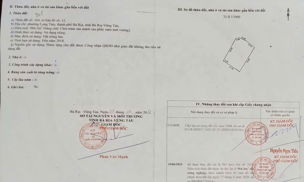 BÁN 1445M2 ĐẤT MẶT TIỀN ĐƯỜNG HOÀNG HOA THÁM, BÀ RỊA VŨNG TÀU- VỊ TRÍ VÀNG, TIỀM NĂNG TĂNG GIÁ CAO