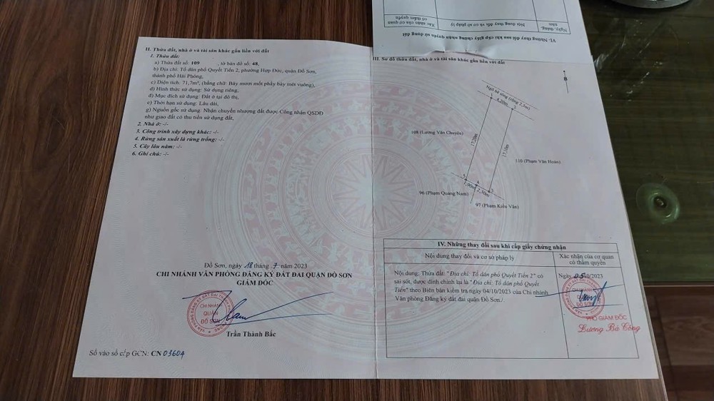 Lô giá rẻ hiếm – chỉ 9xx triệu – gần chợ Quyết Tiến Hợp Đức  ZALO 0567 222 555