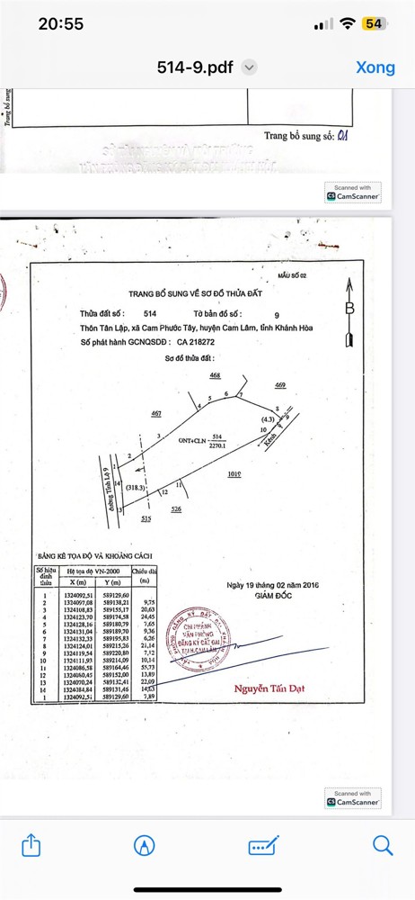 VỊ TRÍ ĐẸP - ĐẦU TƯ SINH LỜI - Bán Đất Mặt Tiền Đường Tỉnh Lộ 9, Cam Phước Tây, Cam Lâm, Khánh Hoà