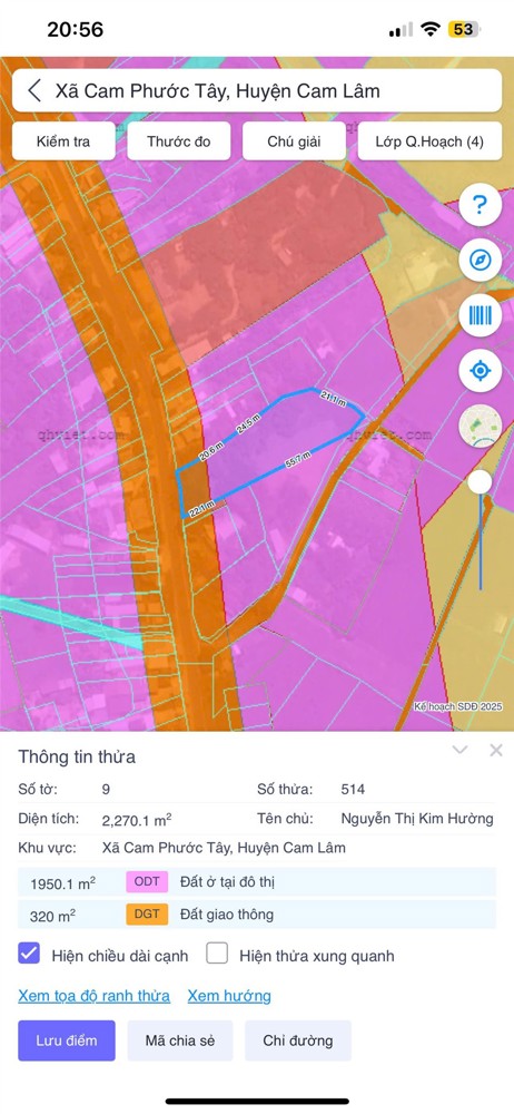 VỊ TRÍ ĐẸP - ĐẦU TƯ SINH LỜI - Bán Đất Mặt Tiền Đường Tỉnh Lộ 9, Cam Phước Tây, Cam Lâm, Khánh Hoà