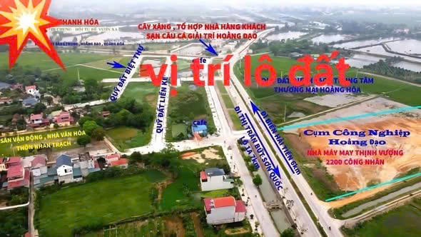 ĐẤT ĐẸP – GIÁ TỐT  – CHÍNH CHỦ  CẦN BÁN  NHANH  LÔ ĐẤT  TẠI xã Hoằng Đạo, Hoằng Hóa, Thanh Hóa