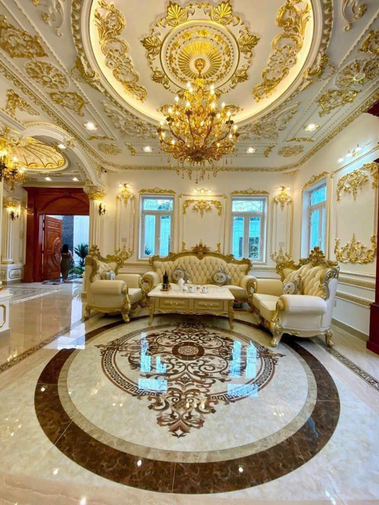 Biệt Thự Cao Cấp (12x20) MẶT TIỀN Hiệp Thành 44, Quận 12  218m² – Thiết Kế Tân Cổ Điển