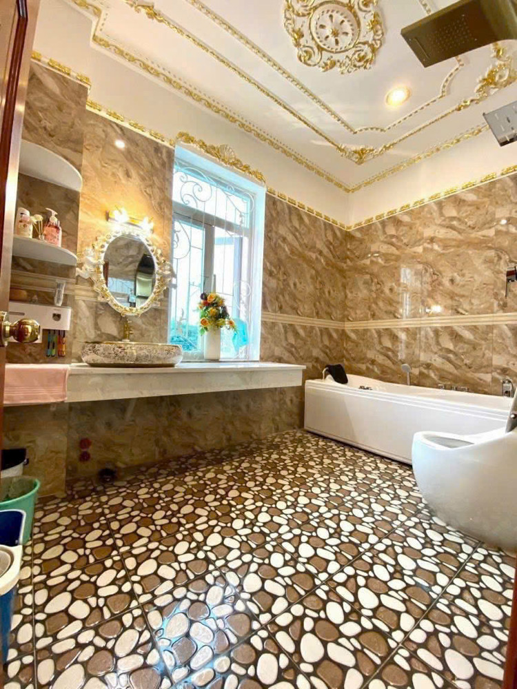 Biệt Thự Cao Cấp (12x20) MẶT TIỀN Hiệp Thành 44, Quận 12  218m² – Thiết Kế Tân Cổ Điển