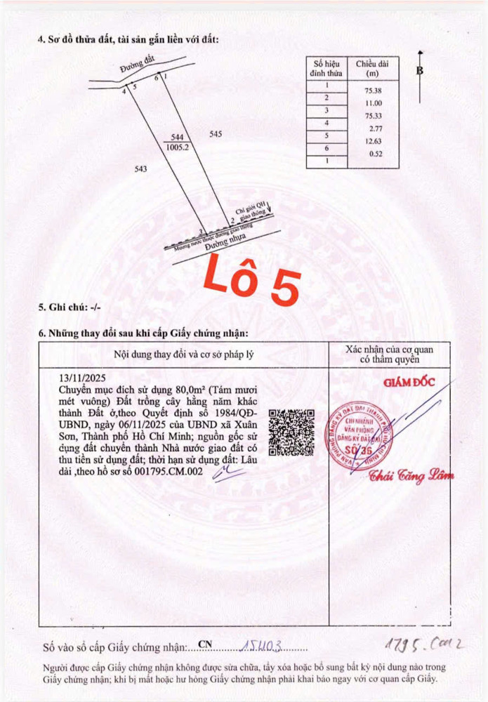1000m . Có 80 thổ cư . Ngang 11 sâu 83 2mt trước sau
