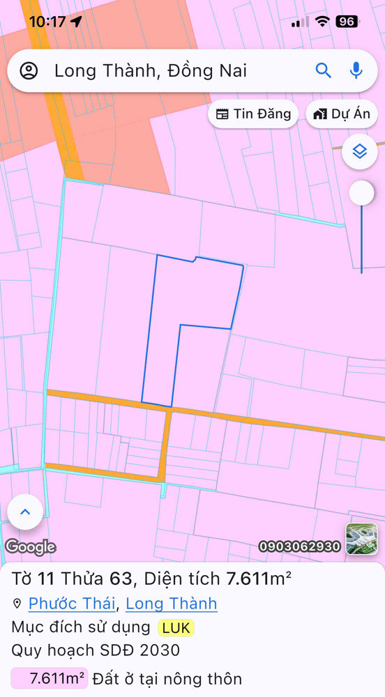 CẦN CHUYỂN NHƯỢNG 7.610m² ĐẤT THỔ CƯ – GIÁP SÂN BAY LONG THÀNH, ĐỒNG NAI