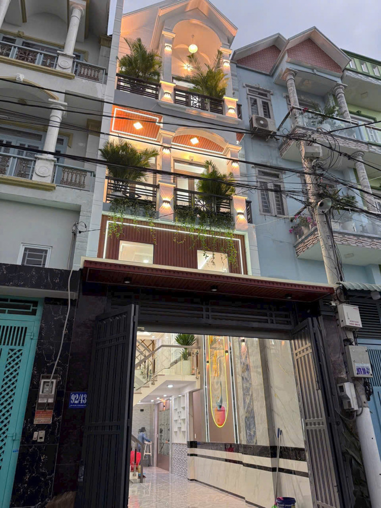 BÁN NHÀ ĐẸP (4x14.5) GIÁ TỐT – HẺM 92/43 LÂM THỊ HỐ, Q12 – GIÁ CHỈ 5,6 TỶ!