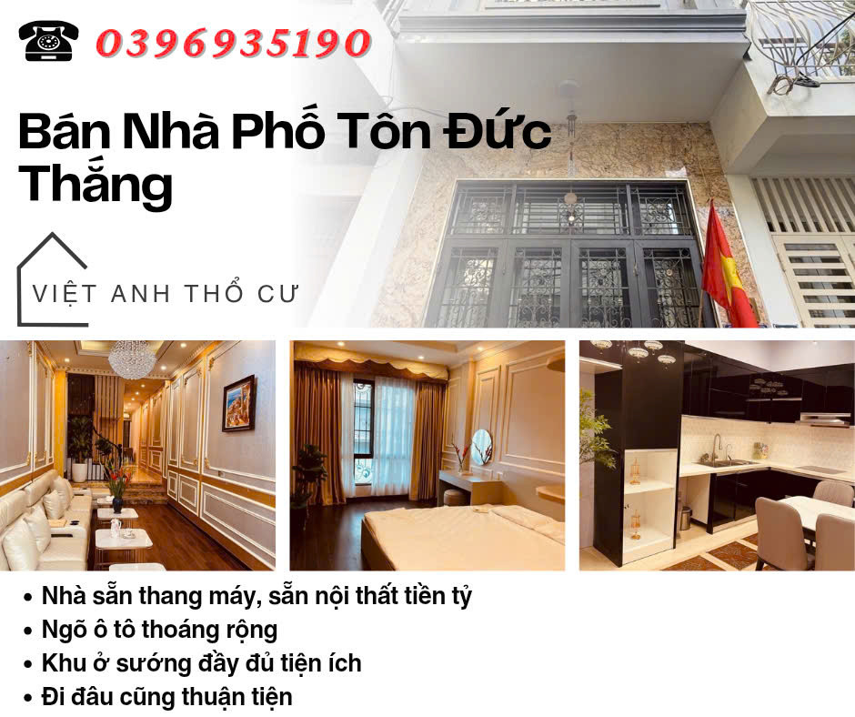 Bán nhà Phố Tôn Đức Thắng, Ngõ Ô Tô, 7 Tầng, Nội Thất Tiền Tỷ,  Giá: 13.65 Tỷ, Lh: 0396935190