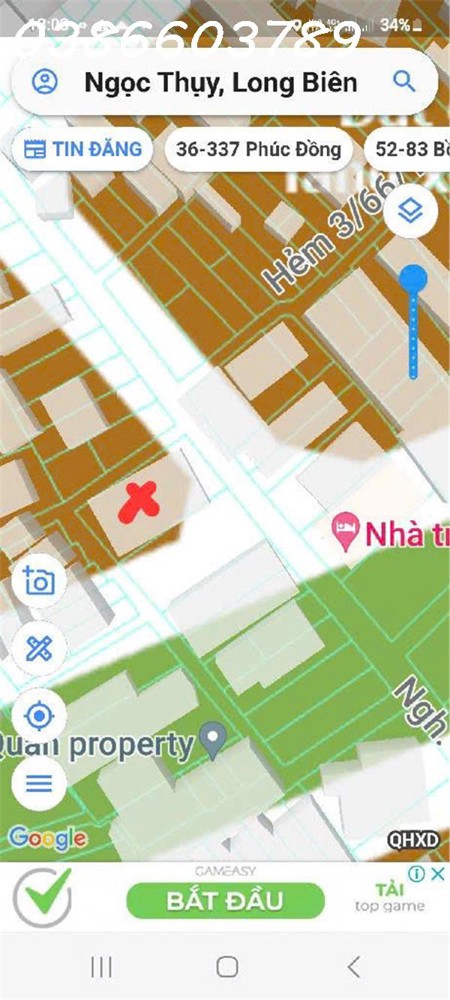 70m² – Ngọc Thụy, mặt tiền 5m, 1 tầng – lô góc quy hoạch, hai mặt phố – giá chào hơn 14 tỷ