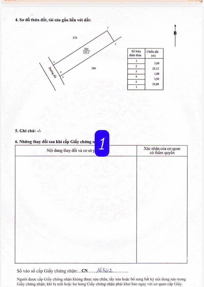 Chỉ 355tr có ngay lô đất đường nhựa tại quảng thành - châu đức cũ