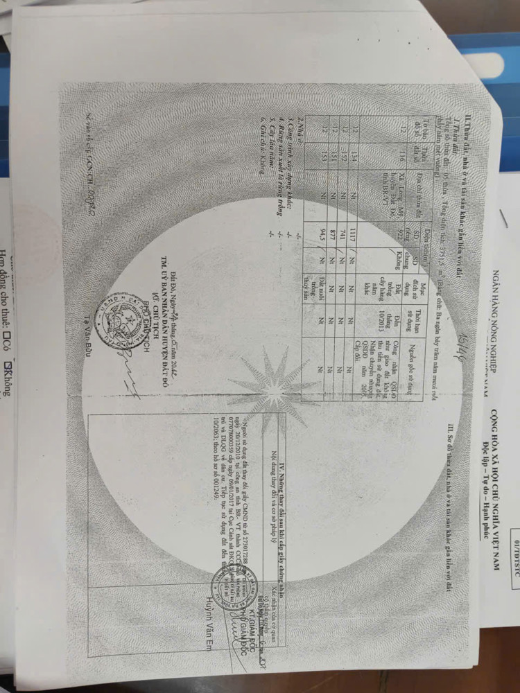 Chính chủ gửi bán đất ngay Mỹ Thuận-Long Mỹ-Bà Rịa (Phước Hải Long Đất mới,gần trường cấp 3 Dương