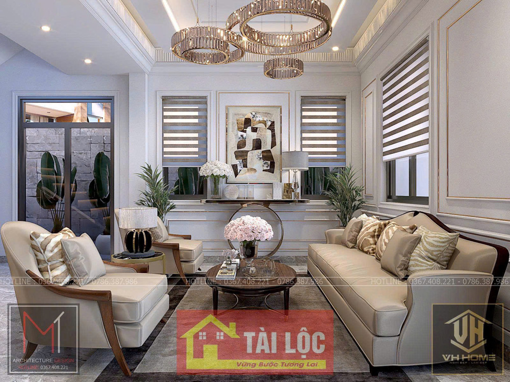 Nhà Mẫu Biệt Thự 3 tầng - FULL nội thất - 100m2  - Tại Đồng Quang - An Dương - Hải Phòng