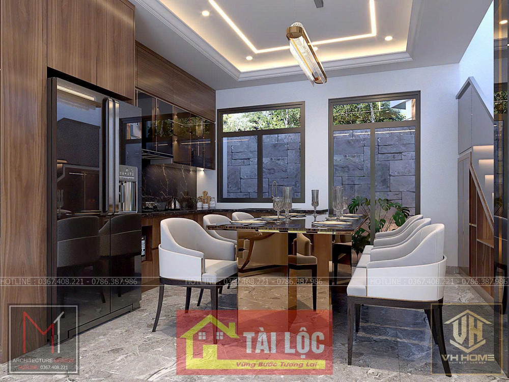 Nhà Mẫu Biệt Thự 3 tầng - FULL nội thất - 100m2  - Tại Đồng Quang - An Dương - Hải Phòng