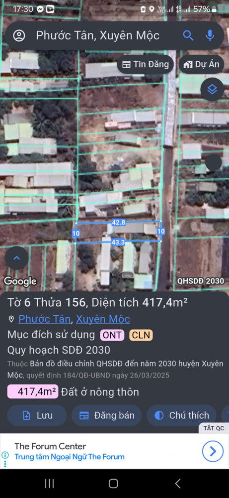 Chủ cần bán Lô đât phước tân cây điệp 
10x 42 100m tc 
Đường nhựa gân chợ cây điệp