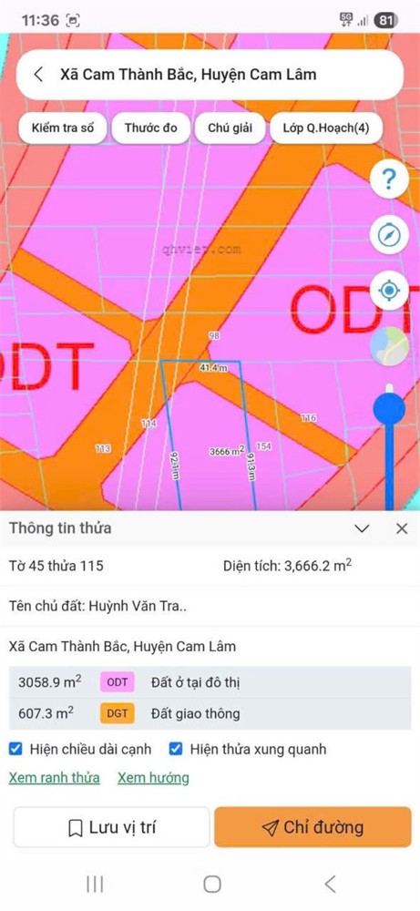 VỊ TRÍ ĐẸP - ĐẦU TƯ SINH LỜI - Cần Bán Đất Xã Cam Thành Bắc, Cam Lâm, Khánh Hoà