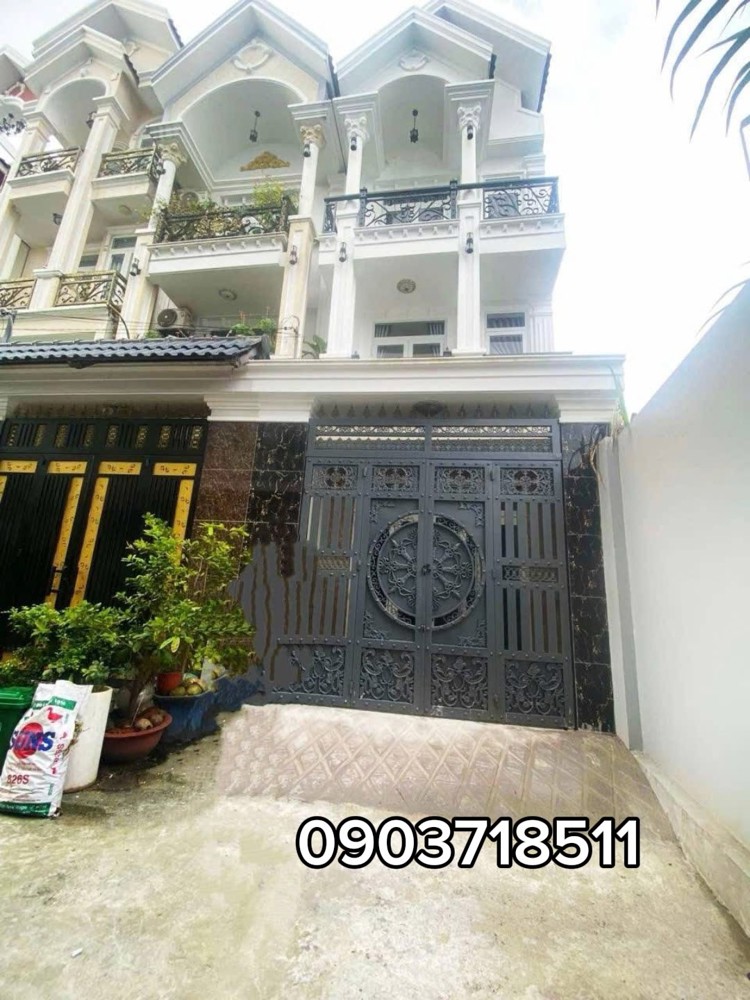 NHÀ 4 TẦNG BTCT MÁI THÁI 75M², GẦN CHỢ THIẾC. HẺM XE HƠI LÊ VĂN KHƯƠNG Q.12