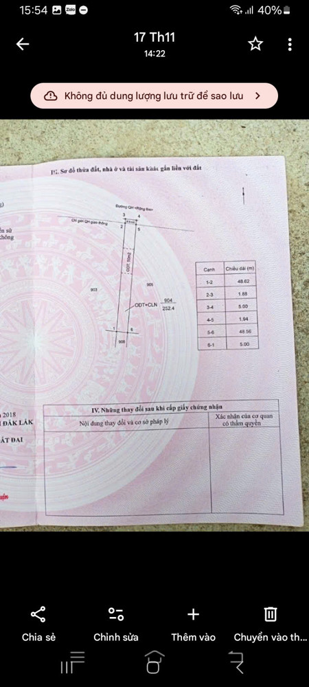 CHÍNH CHỦ CẦN BÁN ĐẤT PHƯỜNG THÀNH NHẤT – TP. BUÔN MA THUỘT