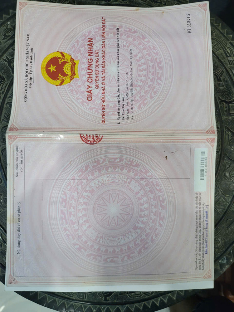 NHÀ + KHO (8x63) DTSD 500M² ĐƯỜNG 6M THÔNG BÙI CÔNG TRỪNG – NHỊ BÌNH 6, HÓC MÔN