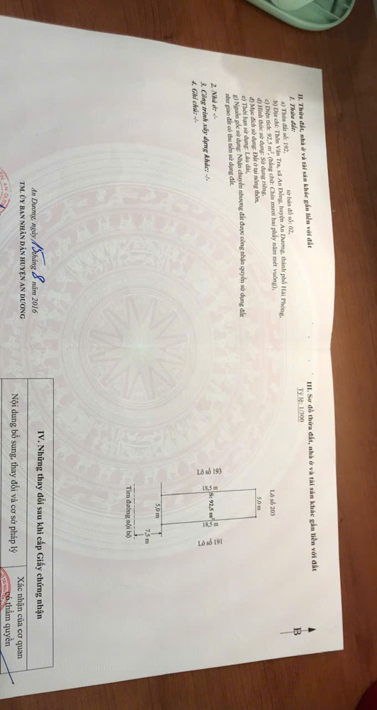 LÔ ĐẤT CỰC HIẾM - TUYẾN 2 ĐƯỜNG MÁNG TẠI BÃI HUYỆN - VÂN TRA, AN ĐỒNG, AN DƯƠNG, HẢI PHÒNG