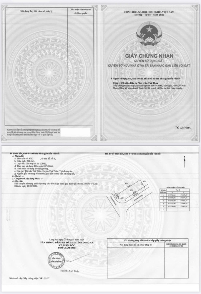 BÁN ĐẤT SỔ ĐỎ – AGORA CITY THỦ THỪA, LONG AN