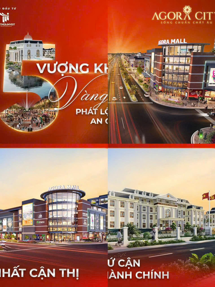BÁN ĐẤT SỔ ĐỎ – AGORA CITY THỦ THỪA, LONG AN