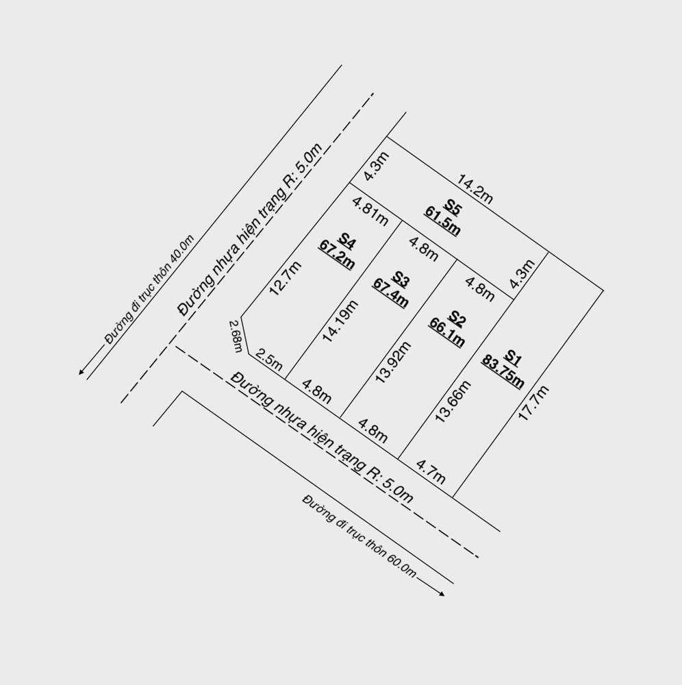 GIÁ F0 – 5 LÔ ĐẸP TRUNG TÂM THANH SƠN, ĐƯỜNG NHỰA 5–6M  ZALO 0567 222 555