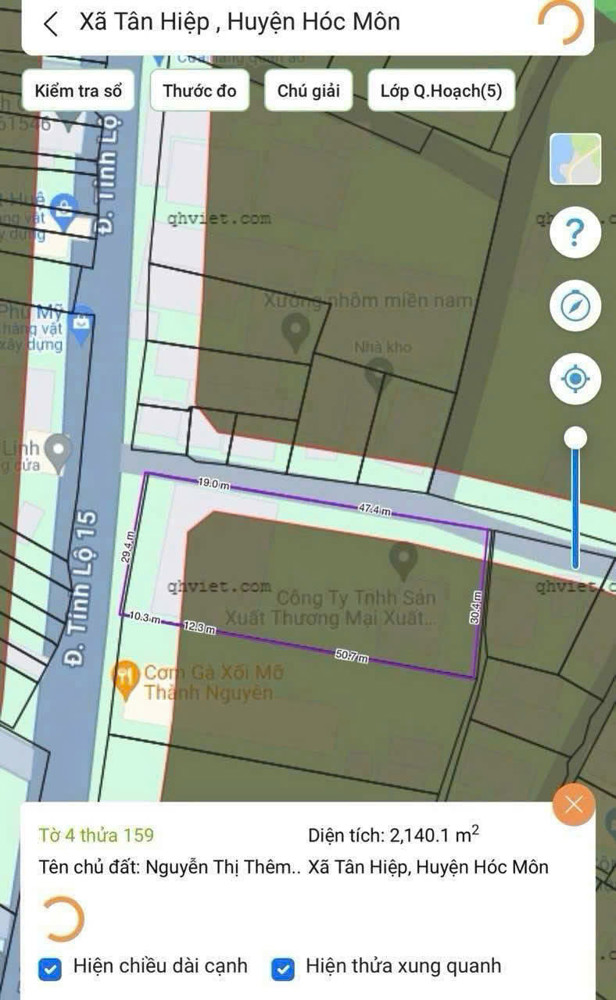 BÁN GẤP LÔ ĐẤT (30x70) GÓC 2 MẶT TIỀN ĐỖ VĂN DẬY – TRUNG TÂM TÂN HIỆP, HÓC MÔN