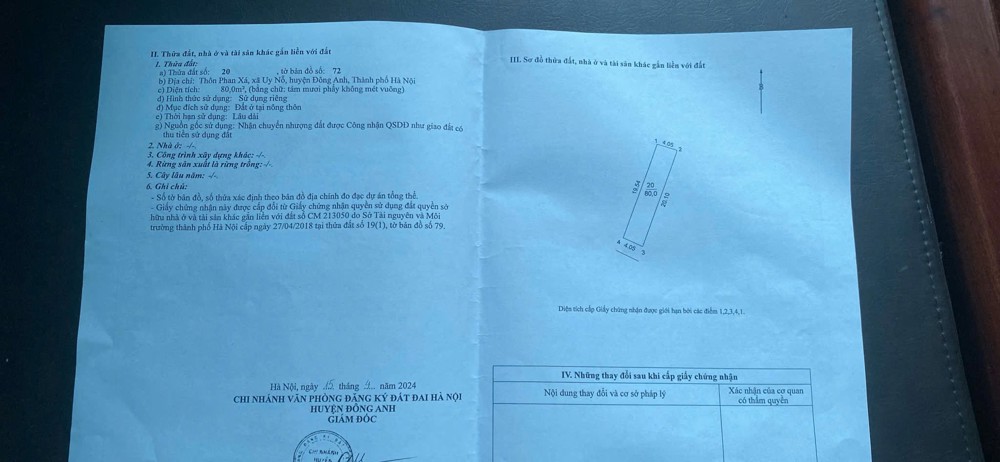 80m Phan Xá -Uy Nỗ  - Đông Anh. sắn nhà 3 tầng mới