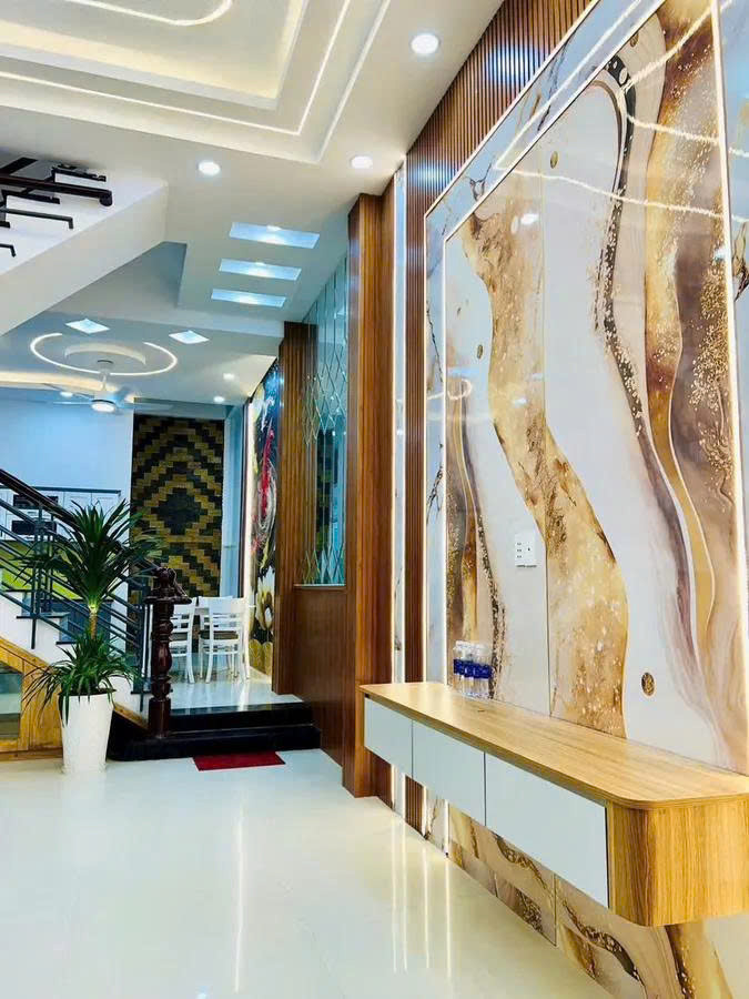 NHÀ MỚI  – 3 TẦNG – DT 4 X 14M  – HẺM XE HƠI –  BÌNH TÂN – GẰN NGÃ TƯ BỐN XÃ  – NHỈNH 5 TỶ