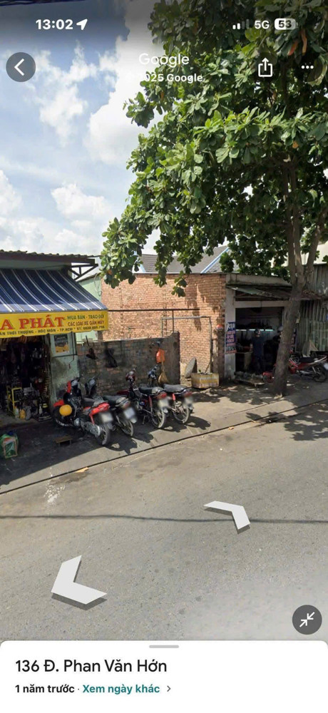 ĐẤT (5x25) MẶT ĐƯỜNG PHAN VĂN HỚN, XUÂN THỚI THƯỢNG, HÓC MÔN 
GIÁ CHỈ 6.3 TỶ