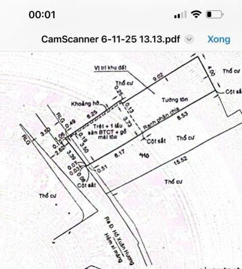 Cần bán đất Hồ Xuân Hương, P.14, Bình Thạnh, 3.75 x 17m, 6.5 tỷ, TL