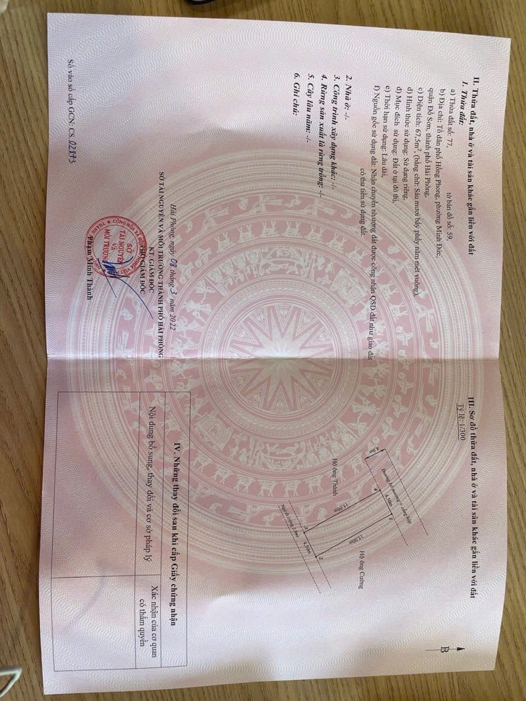 GIÁ HIẾM LÕI KCN ĐỒ SƠN – SÁT CHỢ NGHĨA PHƯƠNG – THANH KHOẢN CỰC CAO – ZALO 0567 222 555