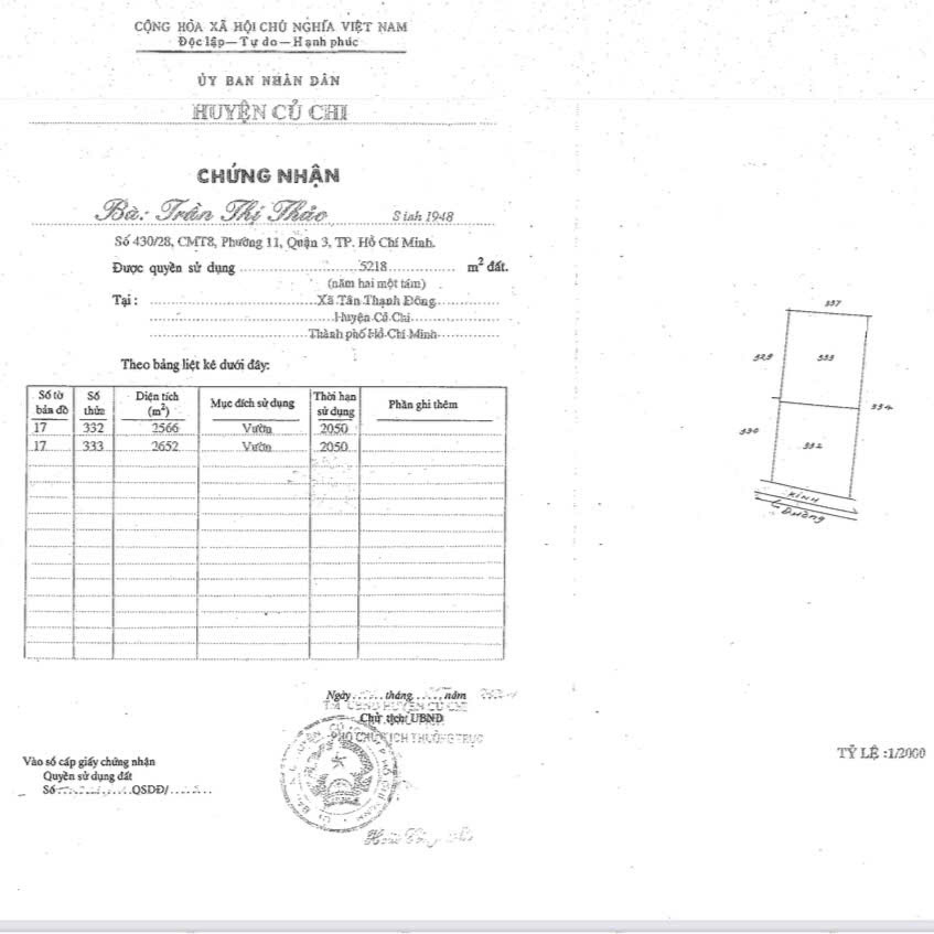 SIÊU HOT VILLA BIỆT THỰ NHÀ VƯỜN 6.000M² DƯƠNG CÔNG KHI - TL15, SÁT VÁCH HÓC MÔN