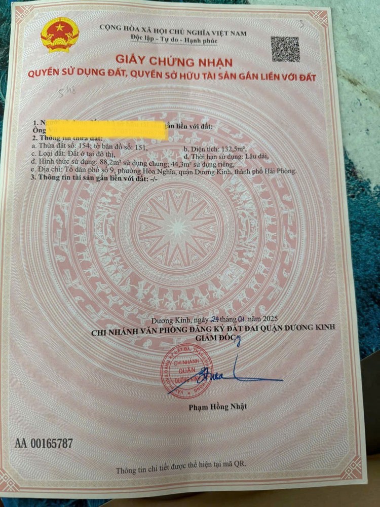 Lô nhỏ 44m² giá hiếm Hoà Nghĩa – gần đường 4 làn, thanh khoản cực nhanh  ZALO 0567 222 555