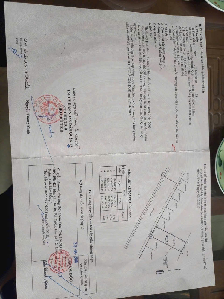 ĐẤT ĐẸP (5x18) ĐƯỜNG 9M CÓ VỈA HÈ – KHU NHÀ LẦU CAO CẤP – 1/ TRẦN THỊ DO, Q12