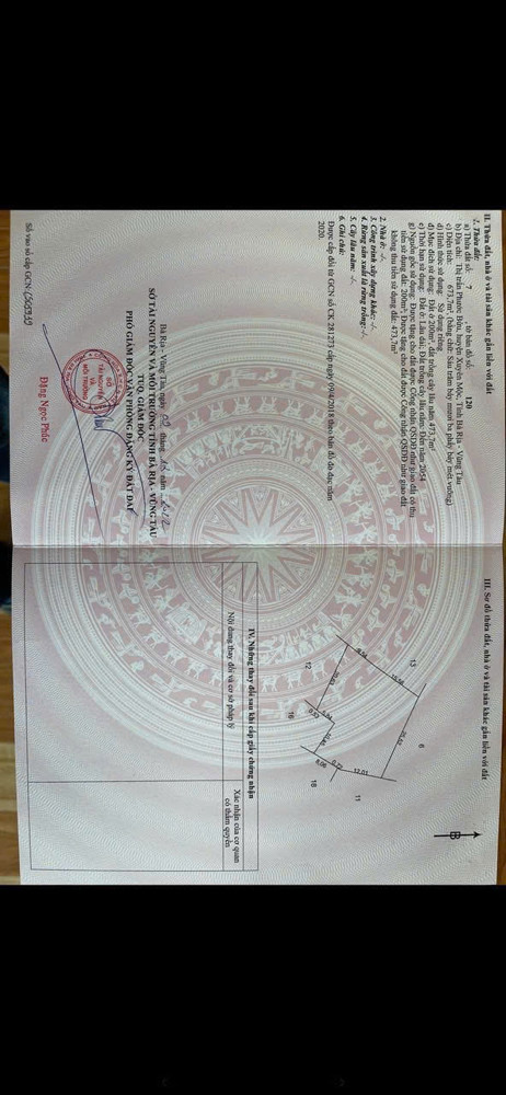 Bán 3 lô đất tổng 1600m có 2 nhà cấp 4 200 thổ cư ở khu phố Xóm Rẫy - Thị Trấn Phước Bửu