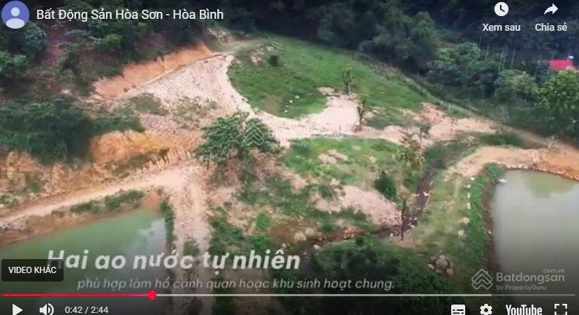 CHÍNH CHỦ Bán đất nghỉ dưỡng Lương Sơn, Hòa Bình 0985 129 986