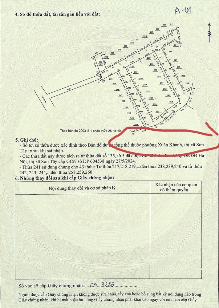 ĐẤT ĐẸP  - CHÍNH CHỦ TẠI PHƯỜNG XUÂN KHÁNH, THỊ XÃ SƠN TÂY, HÀ NỘI