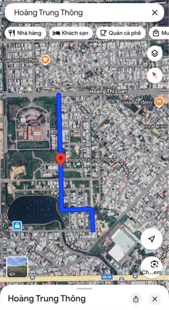 Đất thổ cư Hòa Minh, Liên Chiểu, Đà Nẵng - 180m2, MT Hoàng Trung Thông 10m, giá 13.6 tỷ, sổ đỏ,