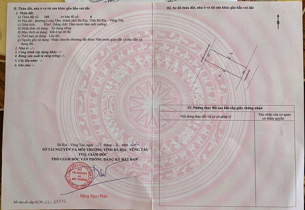 CHỦ cần tiền bán lỗ lô đất mặt tiền đường Hồ Thành  Biên,khu barimex thuộc phường Tam Long ,TP HCM