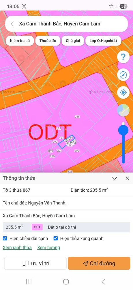 SỞ HỮU NGAY Lô Đất Vị Trí Đẹp Xã Cam Thành Bắc, Cam Lâm, Khánh Hòa