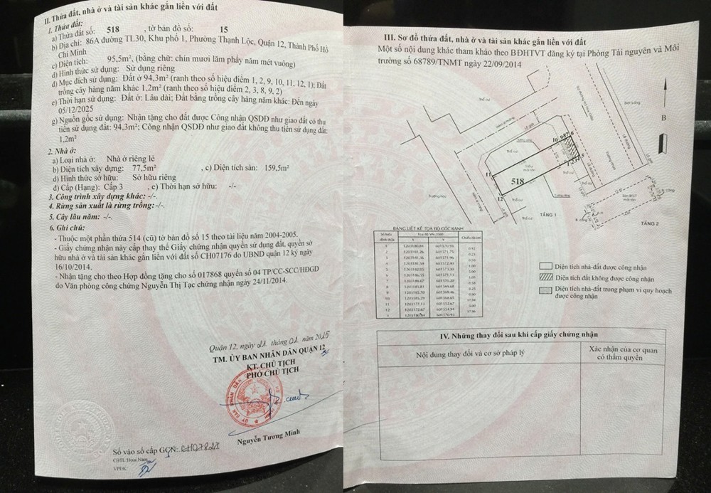 Cần bán nhà chính chủ 2 mặt tiền shr tại 86A đường TL30, khu phố 1, phường Thạnh Lộc, quận 12