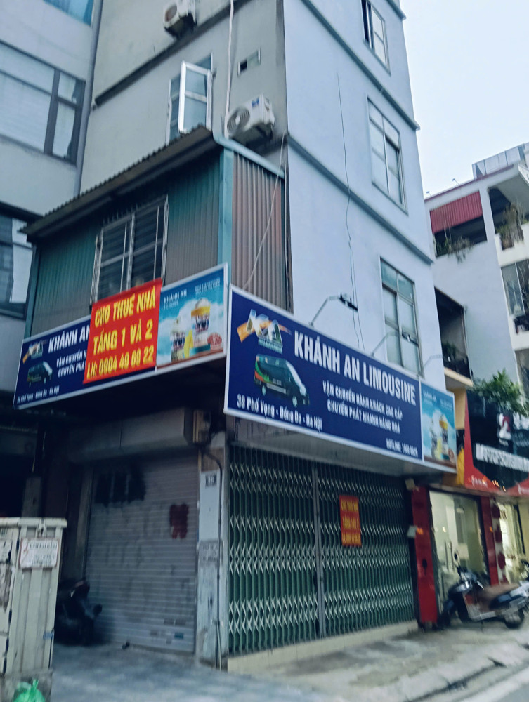 CHÍNH CHỦ CHO THUÊ NHÀ 2 MẶT TIỀN PHỐ VỌNG, ĐỐNG ĐA, HÀ NỘI