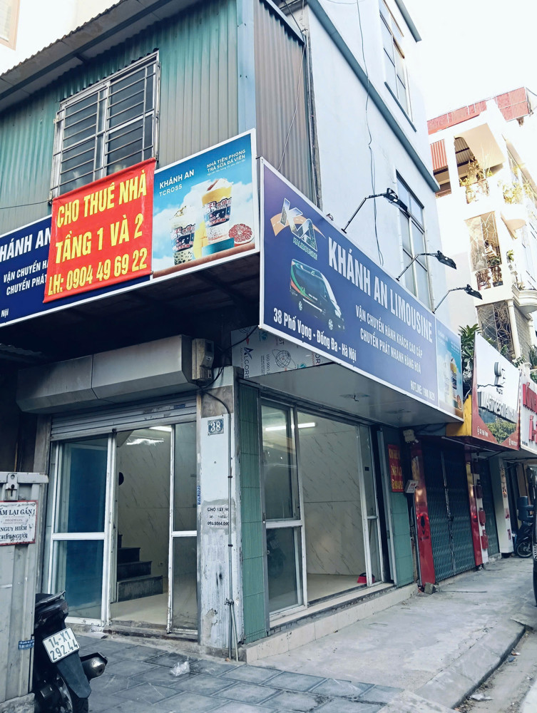 CHÍNH CHỦ CHO THUÊ NHÀ 2 MẶT TIỀN PHỐ VỌNG, ĐỐNG ĐA, HÀ NỘI