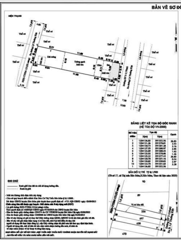 SIÊU PHẨM NHÀ (6.11X30) 2MT 1/ LÝ THƯỜNG KIỆT- THỊ TRẤN HÓC MÔN – HÀNG HIẾM