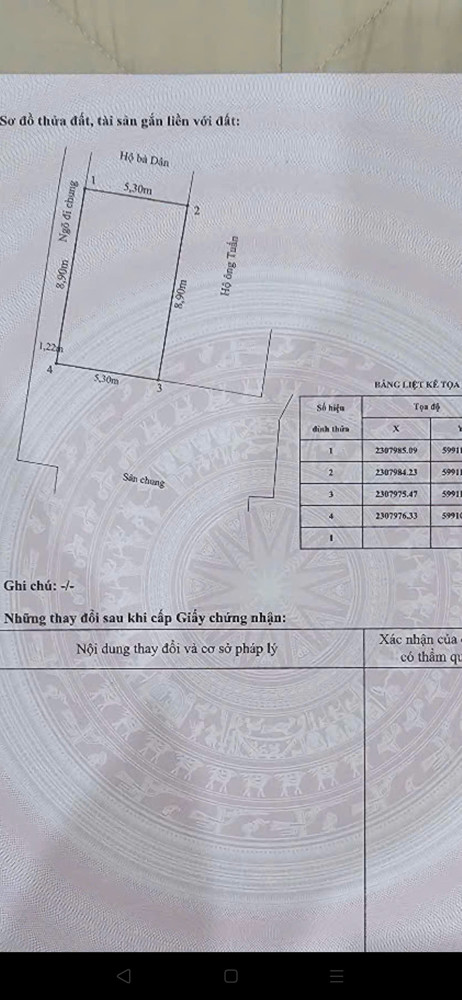 Chính Chủ gửi Bán căn nhà 4 tầng Xây độc lập Lô góc Trong Ngõ Đường Đà  Nẵng - Ngô Quyền - Hải Phòng