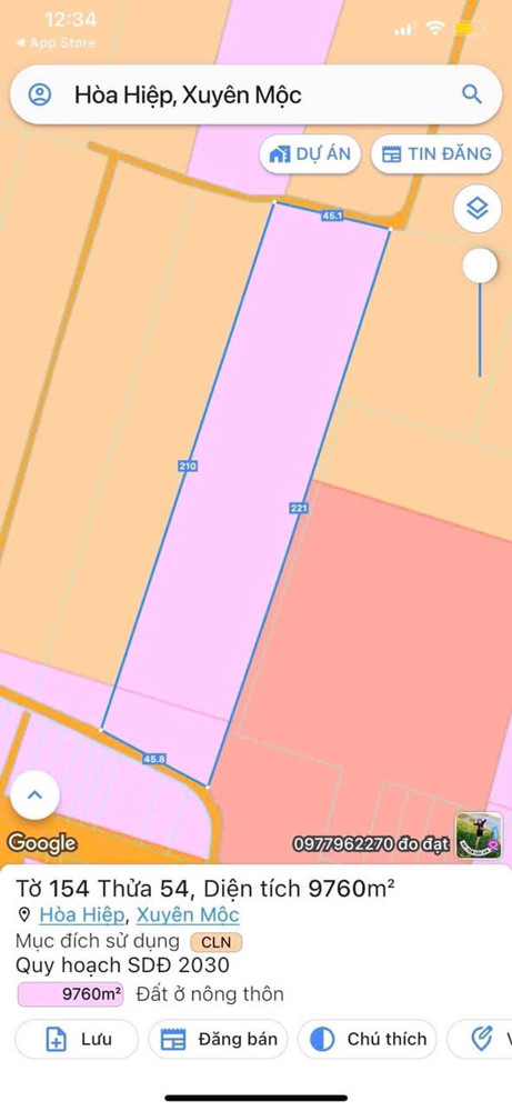 Chủ cần bán đất có đã có sổ giáp ranh trường cấp 2 hoà hiệp, hiện đang trồng sầu riêng
